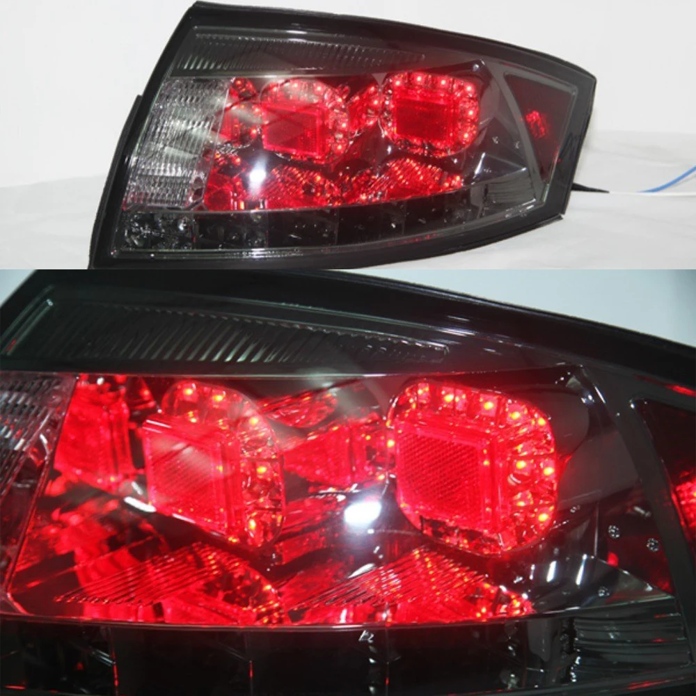 2 шт. для Audi TT светодиодные полосы задние фонари от 1999 до 2006 года черный дым SN