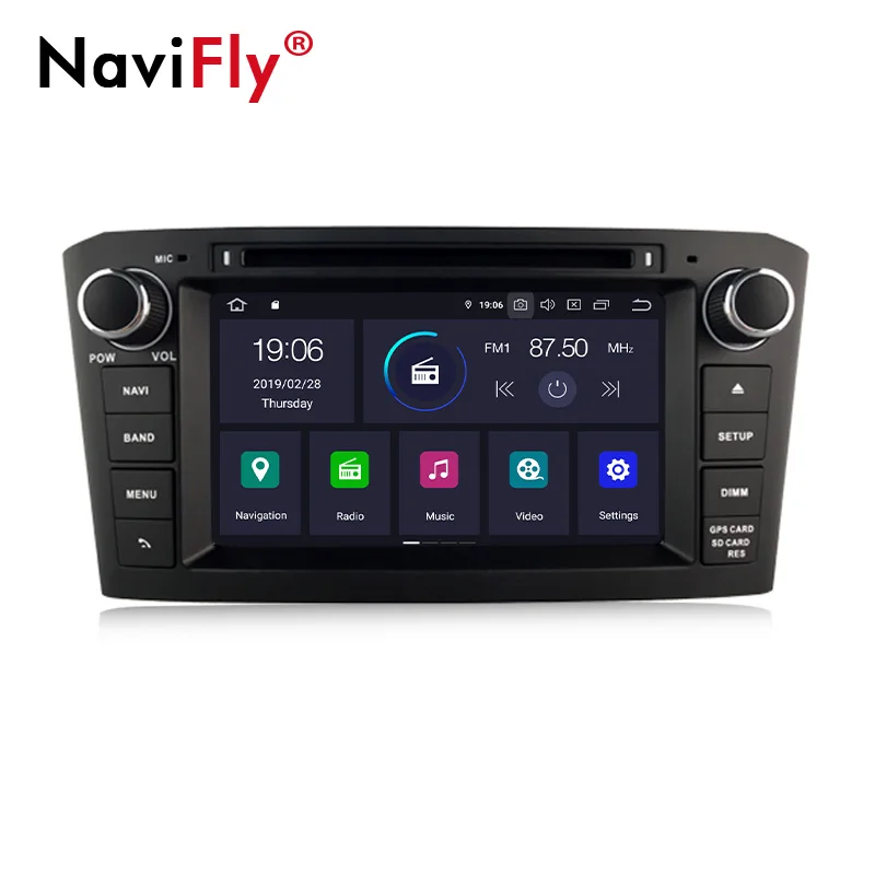 2 Din Android 9,0 авто gps навигации для Toyota Avensis T25 2003 2004 2005 2006 2007 2008 автомобильный dvd-радиоплеер