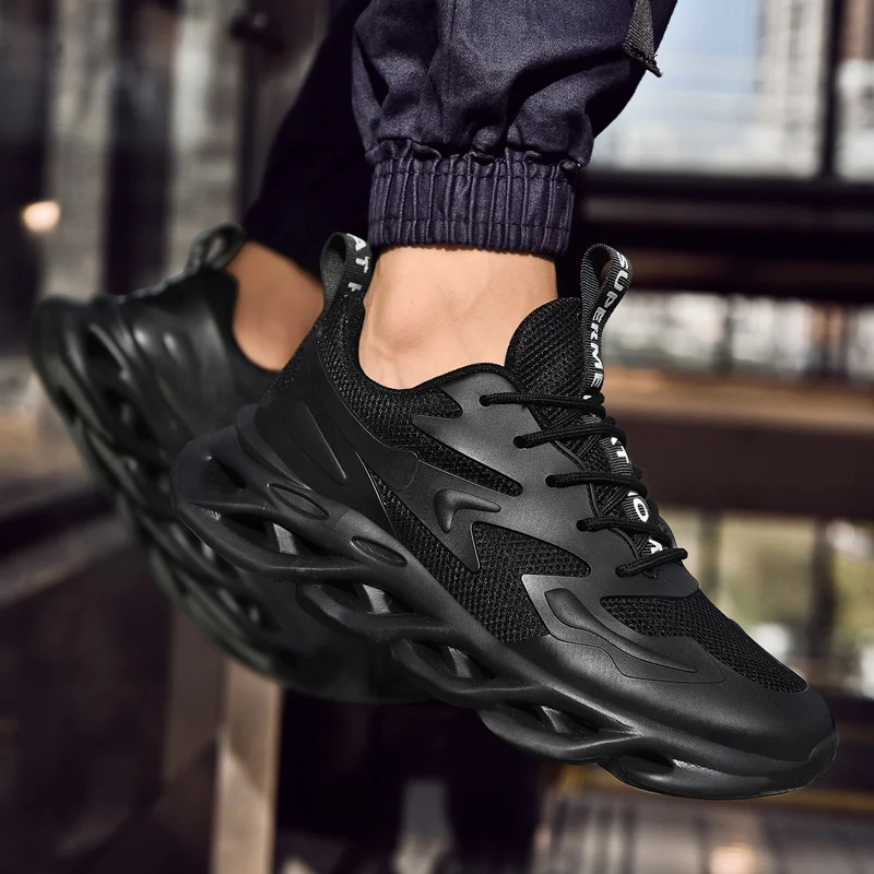 Удобная мужская обувь для бега дышащая спортивная эластисветильник кие