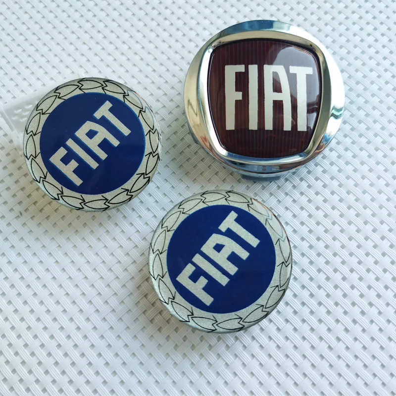 4pcs 60mm For Fiat 500 Wheel Center Hub Caps Rims Dustproof Cover