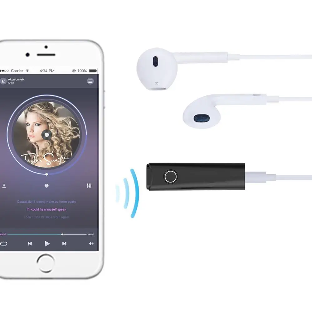 Bluetooth 5 0 Handsfree Music Adapter Mini Wireless Stereo 3 5mm A2DP Audio Receiver For Beats Solo 2 3 Studio 2 3 Headphones