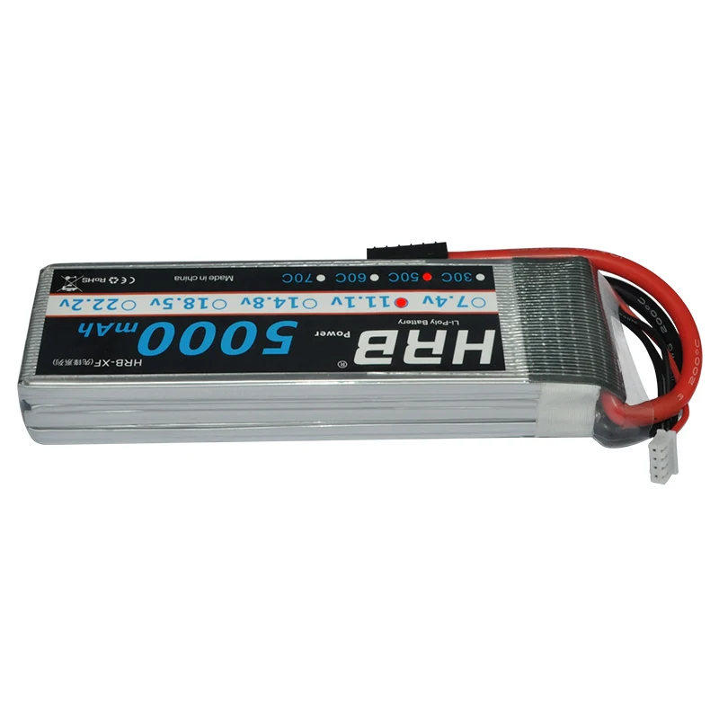 2 шт. аккумулятор hrb lipo 3S 11,1 v 5000mah 50c для traxxass Axial Truggy 1/10 1/12 rc гоночный автомобиль танки rc дроны Вертолет Лодка