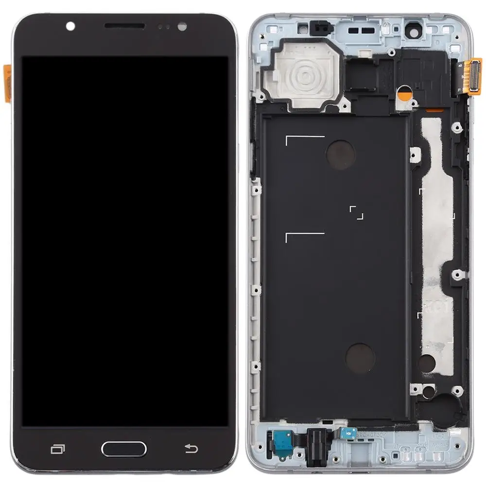 TFT материал ЖК-экран и дигитайзер Полная сборка с рамкой для Galaxy J7()/J710F - Цвет: Черный