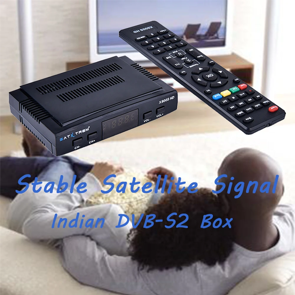 Спутниковый ресивер Satxtrem X800s для цифрового ТВ DVB-S2, индийский спутниковый декодер DVB S2 Box HD ТВ-тюнер 1080P с Usb Wifi
