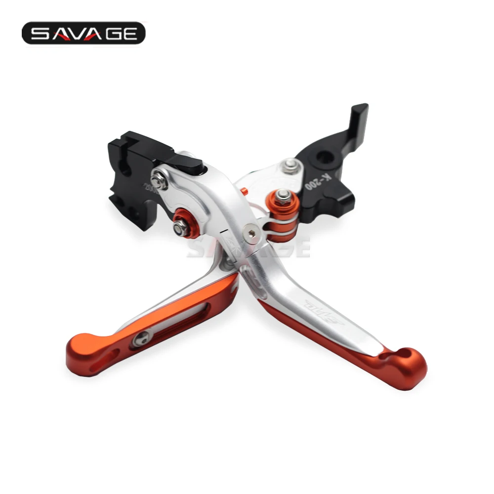 Сцепные рычаги для KTM DUKE 125 200 250 390 2012- Мотоцикл аксессуары складной выдвижной рычаг логотип DUKE