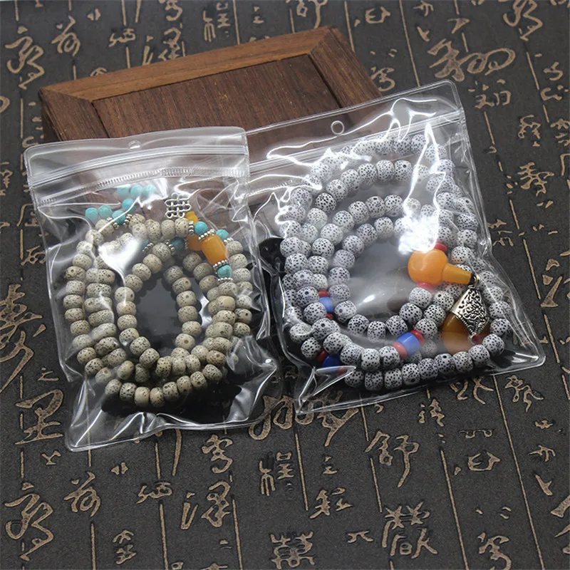 Transparent PVC Jewelry Pouches Bags Clear Anti-Oxidation Zip Lock Earring Pendant Necklace Bracelet Storage Holder 20pcs/lot jewelry packaging bags,jewelry storage bags,jewelry bags