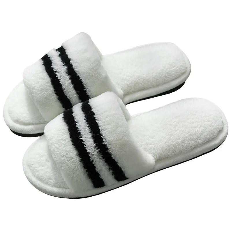 

Home Slipper Women's Summer Furry Household Indoor Slippers 1.5 Cm following A- line Simple Floor 2019 New Style