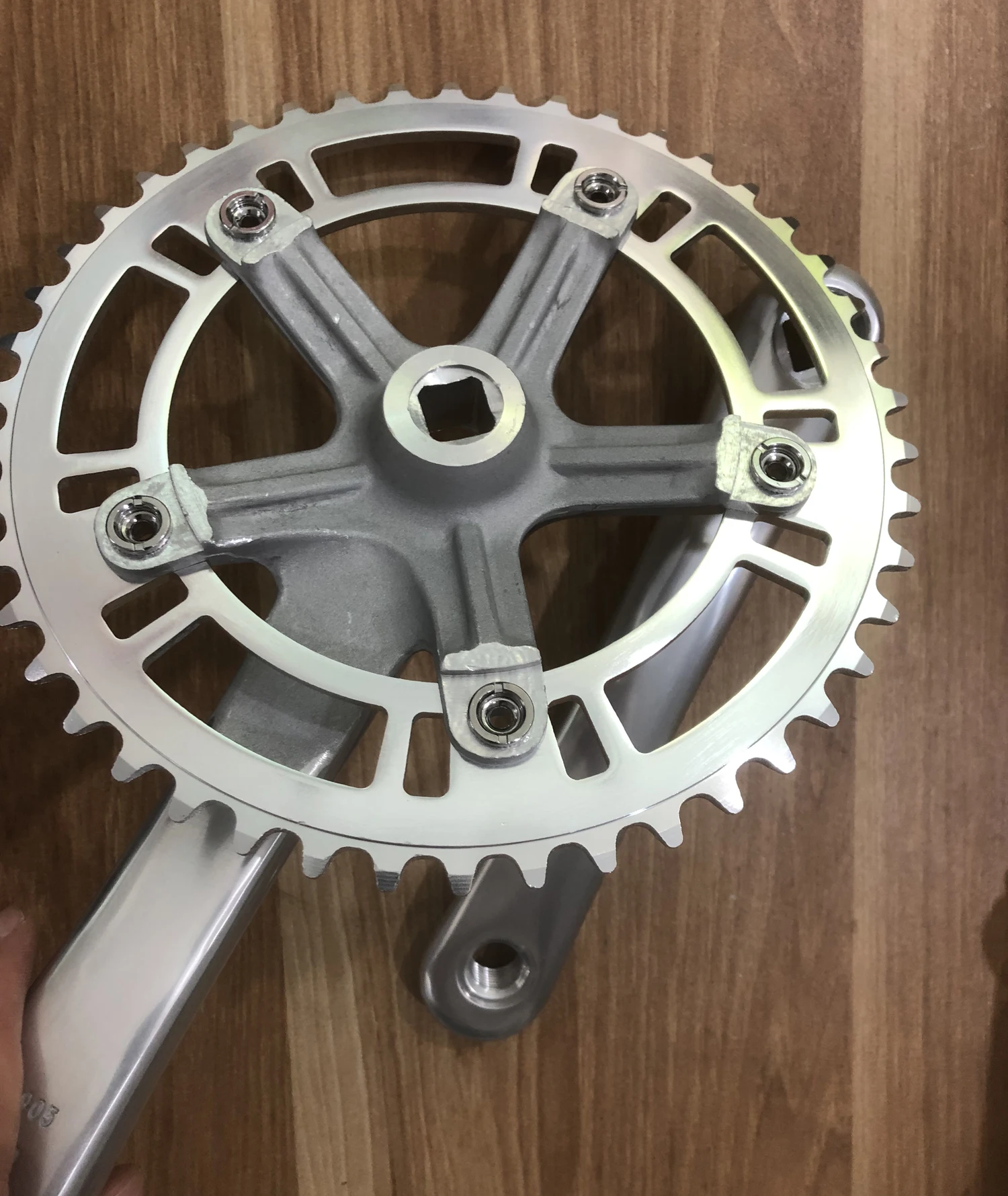 Fixie велосипедная система Односкоростной велосипед Chainwheel 46T 170 мм алюминиевая фиксированная велосипедная система