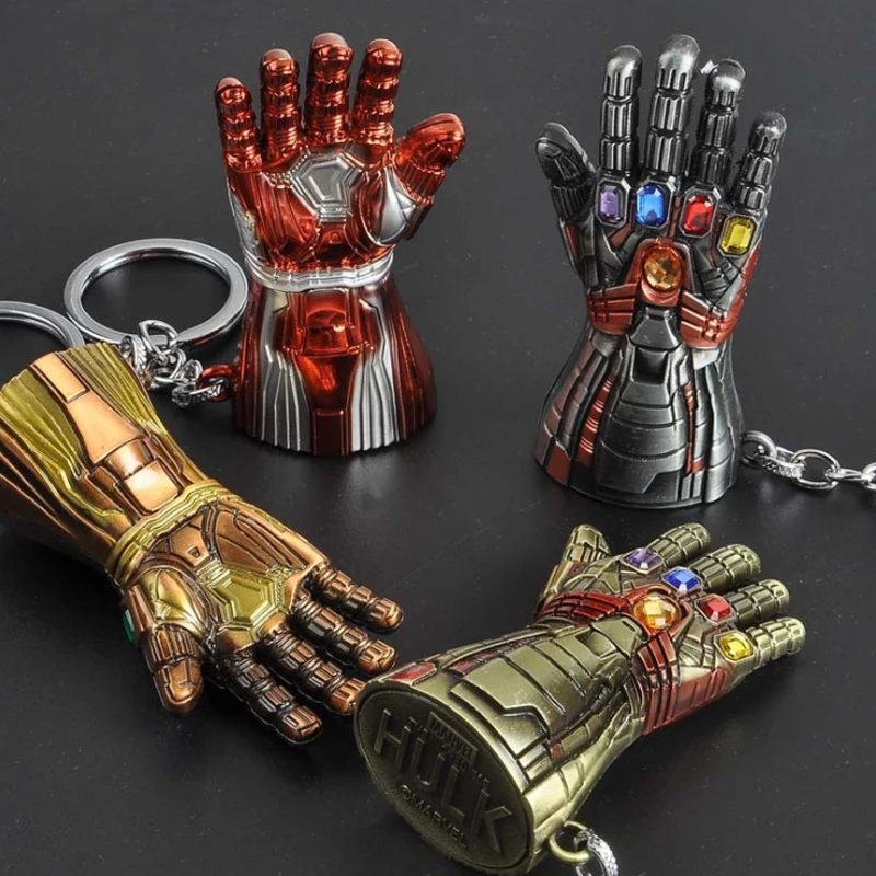 

Captain Marvel Keychain Avengers Keychains Thor Hammer Key chain Hulk Infinity Gauntlet Key ring Iron man Keyrings Keyring Metal