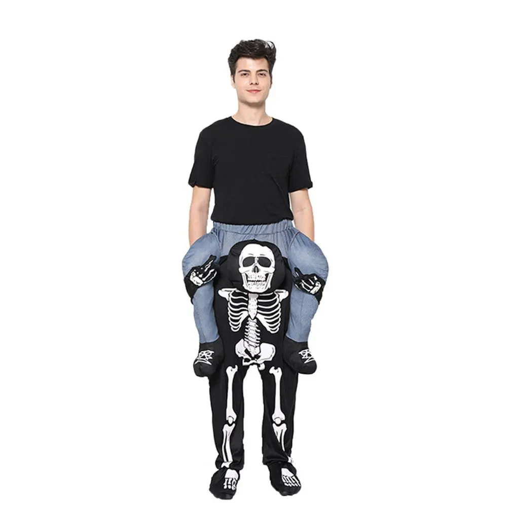 

Halloween Christmas Skeleton Back Trousers Devil Trousers Cos Party Garment Party For Stage Performance
