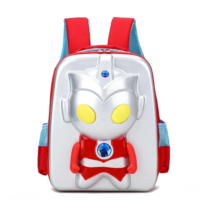 

2019 New Style 3D Ultraman Stereo Egg Shell School Bag 2 to 6 Grade Waterproof Backpack