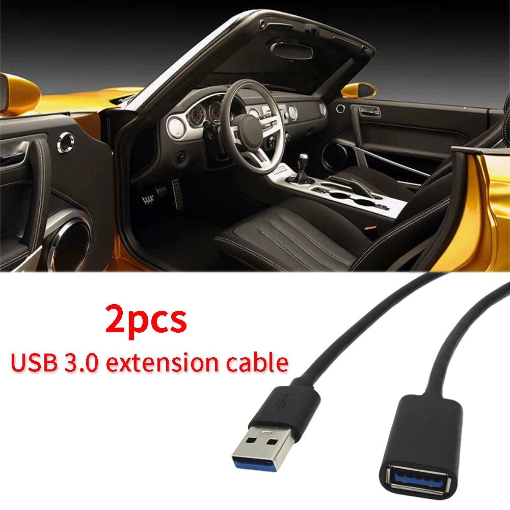 2 шт. анти-помехи стабильный Разъем USB3.0 кабель-удлинитель для синхронизации данных бескислородная медная вилка и игра прочный