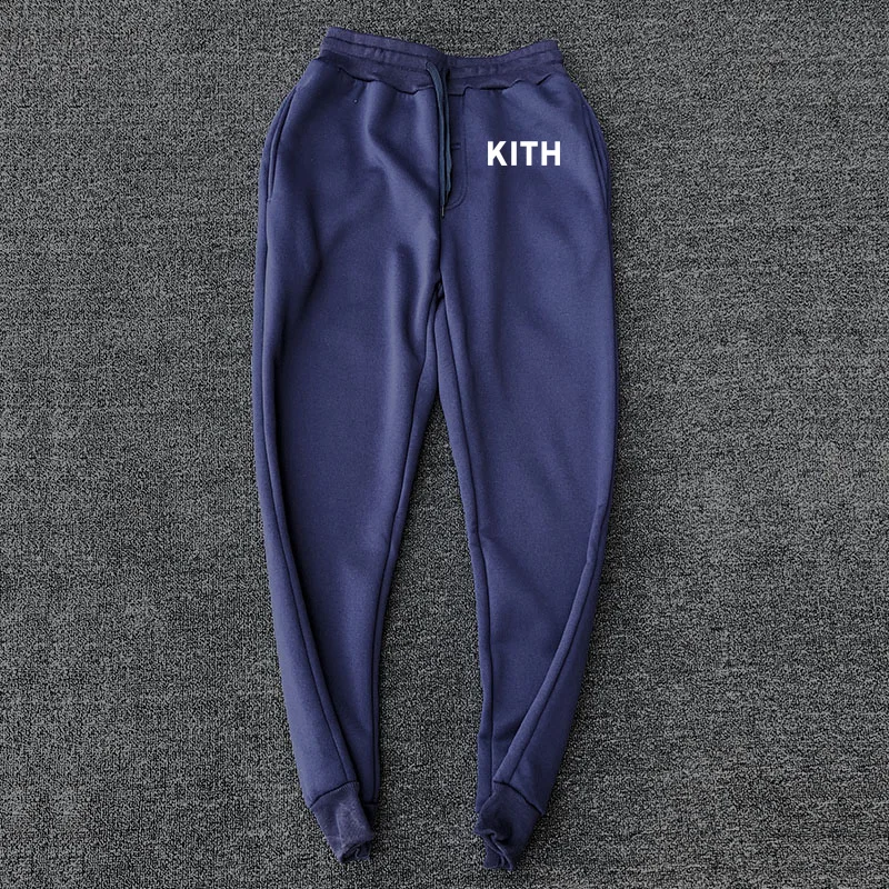 Популярный Логотип kith спортивные штаны мужские и женские штаны для бега