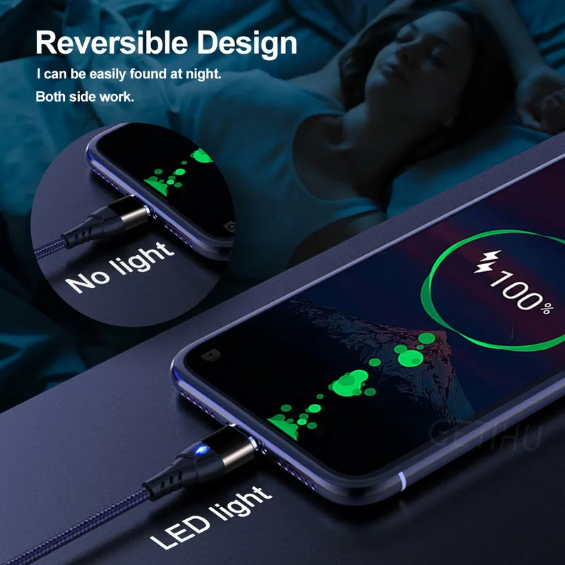 Магнитный кабель для iphone/Micro USB/Type C 2 м|Кабели мобильных телефонов| |