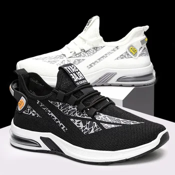 

Sneakers 2020 Men Shoes Summer Korean Trend Breathable Stripes Non-slip Fashion Casual Shoes