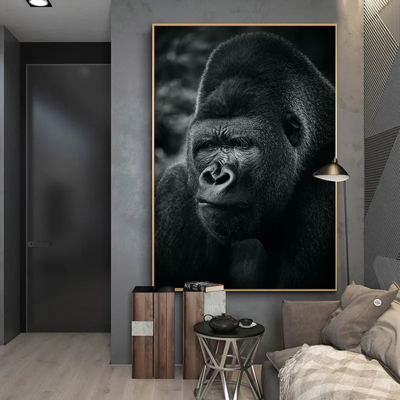https://ae01.alicdn.com/kf/Hb4e46ec2596546148056fab51309947bk/Modern-Black-Gorilla-Canvas-Paintings-Monkey-Wall-Art-Animal-Posters-and-Prints-for-Living-Room-Hall.jpg