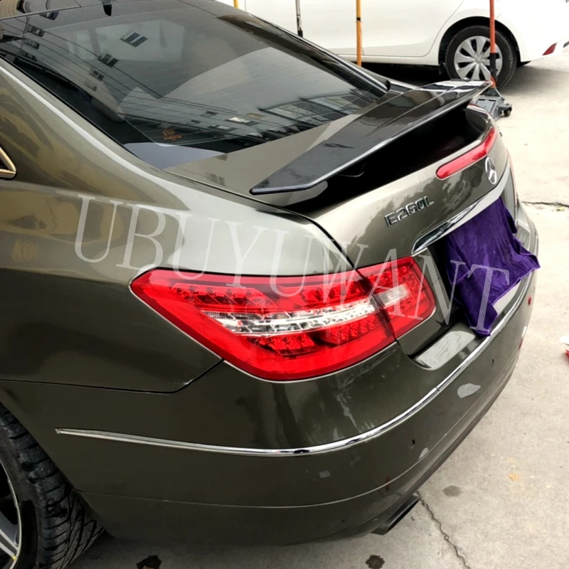 Для Benz E260 E200 E300 2008- Спойлер ABS пластик автомобиля заднее крыло спойлер багажника спортивный Универсальный седан спойлер с подсветкой