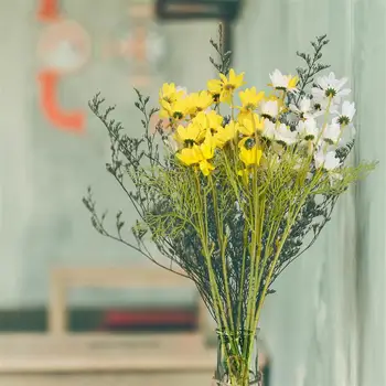 

8PCS Daisy Simulated Bouquets Chamomile Artificial Flower Home Living Room Decorations Fake Flower Wedding Party Accessories