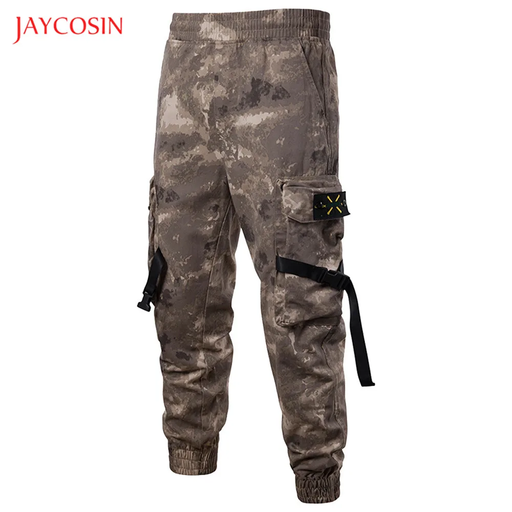 Jaycosin, камуфляжный принт, спортивные штаны, женские джоггеры, много карманов, брюки, весна-осень, модные брюки, штаны с эластичным поясом