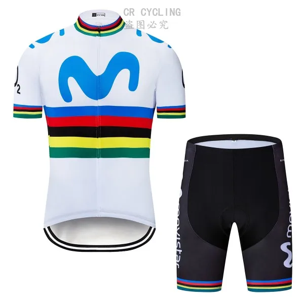 Командный MOVISTAR набор Джерси для велоспорта быстросохнущая одежда для велоспорта Ropa Ciclismo Одежда для велоспорта шорты костюм для велоспорта - Цвет: Set 8