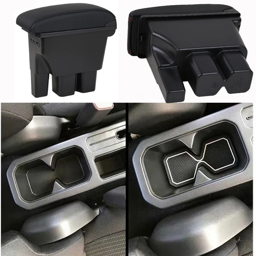 For Suzuki Jimny Armrest Box USB Charging heighten Double layer central