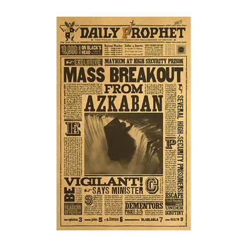 

Hogwarts school event movie poster retro kraft paper wall sticker room decoration painting home picture paper painting 42x26cm