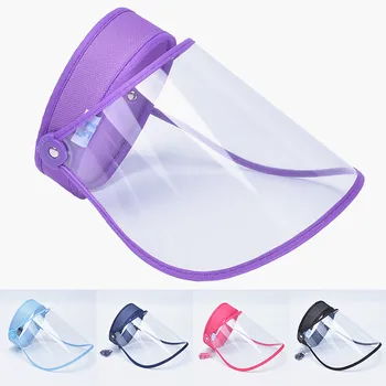 

1PC Transparent Protective Cap Protective Visor Face Mouth Cover Mask Anti-Saliva Splash Anti-droplet Mask Windproof Sun Visor