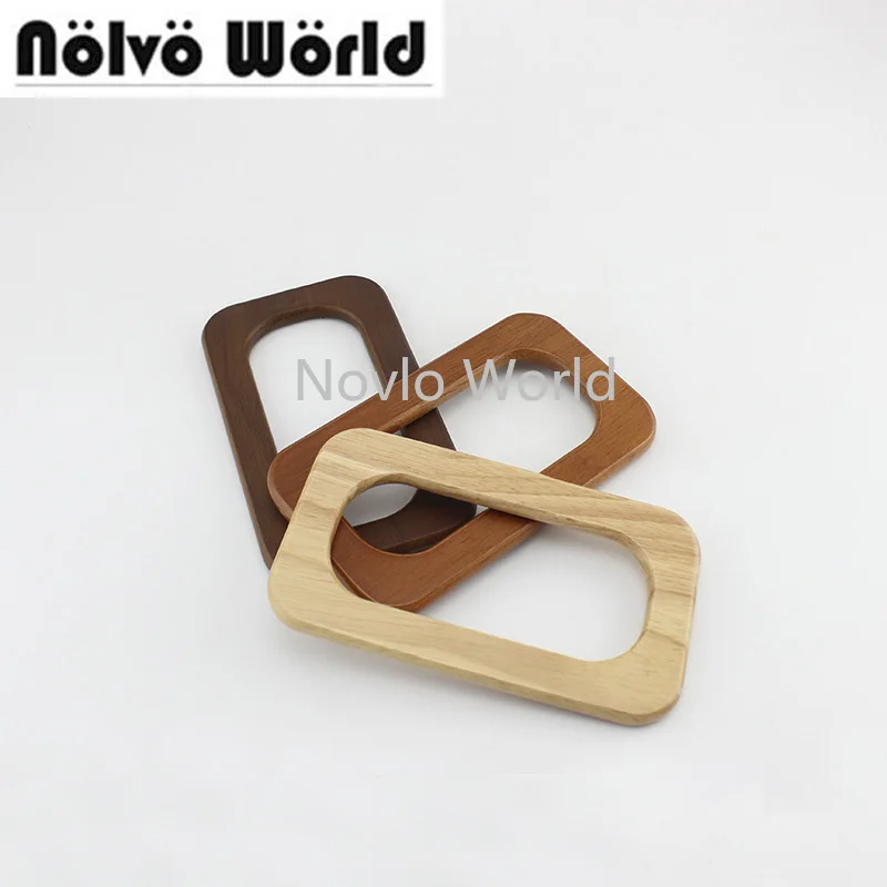 4 10 шт. женские прямоугольные ручки из массива дерева 3 цвета|Детали и аксессуары