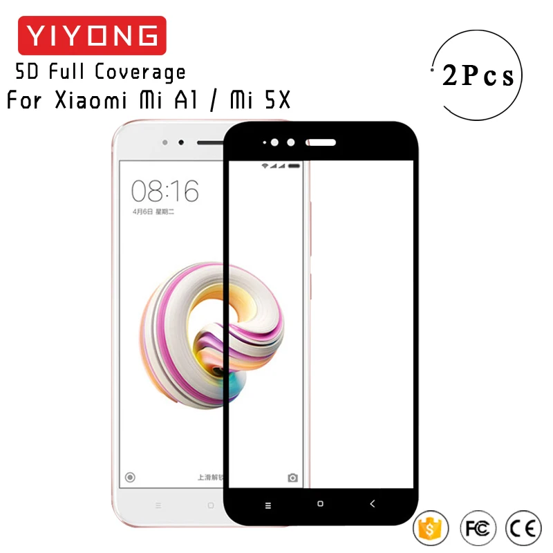 Стекло YIYONG 9D с полным покрытием для Xiaomi Mi A1 5X закаленное стекло Xiomi MiA1 Mi5X Защитная