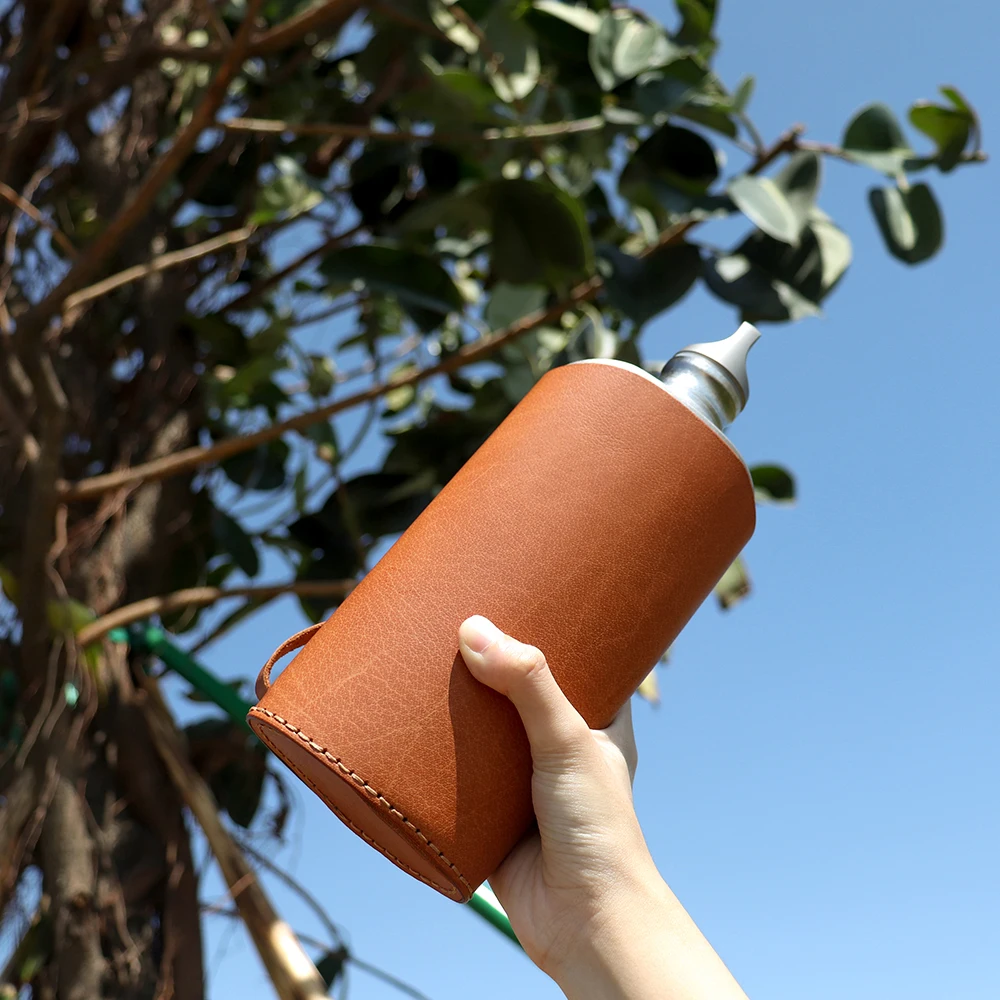 800ml 190g Titanium Water Bottle Portable Cup Kettle Holster Food Grade Outdoor Sports Travel