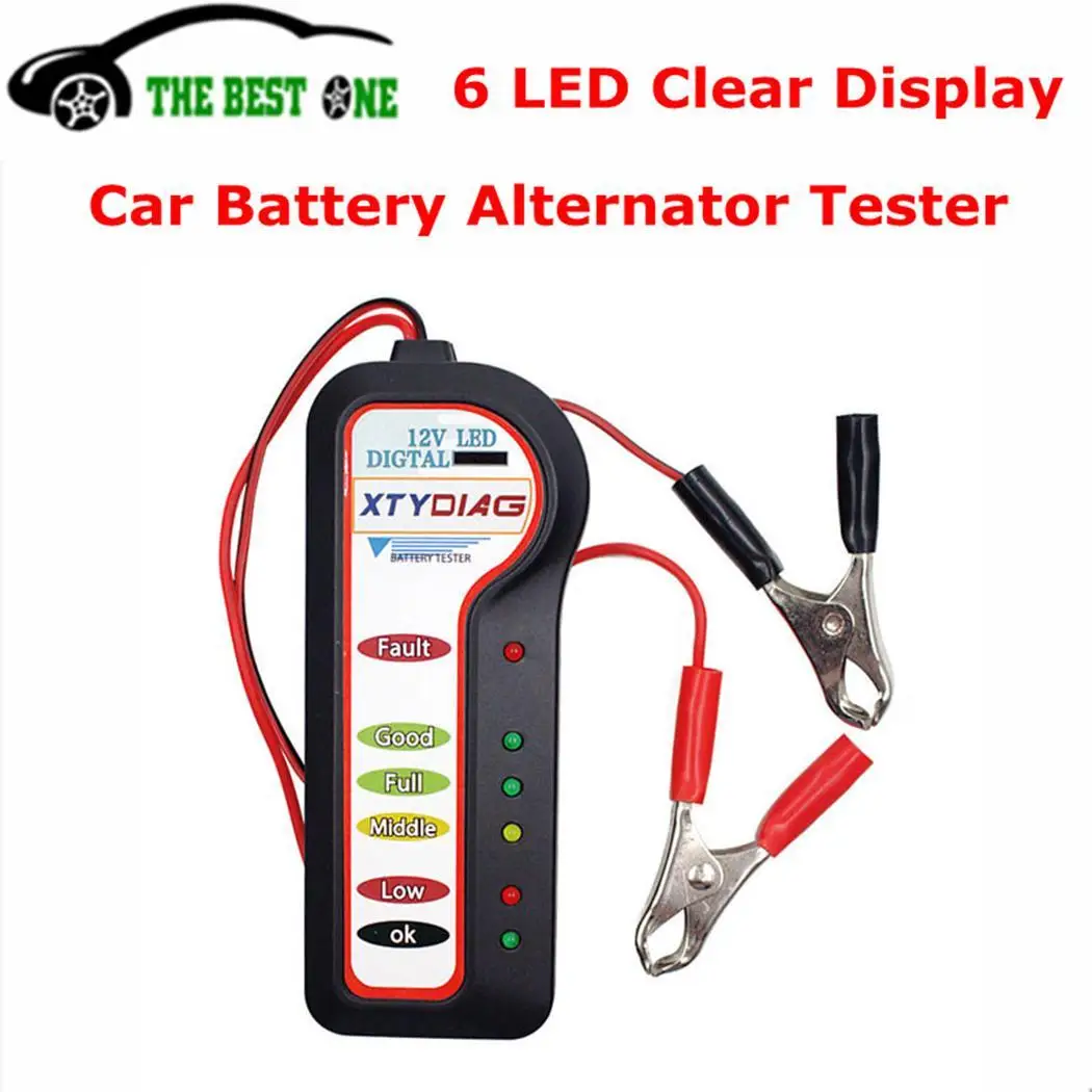 

12V LED Battery Portable Detector Battery Tester As picture for Battery Car 56 ELM327