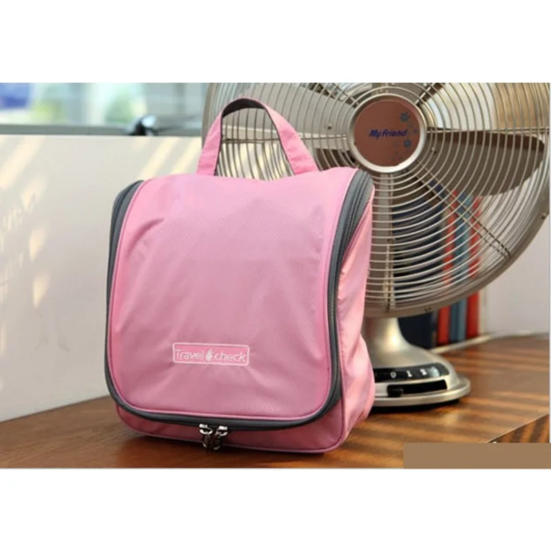 Pink Organizer Bag Водонепроницаемый прочный нейлоновый чехол для туалетных принадлежностей, органайзер для макияжа, женские несессеры - Цвет: Pink Organizer Bag