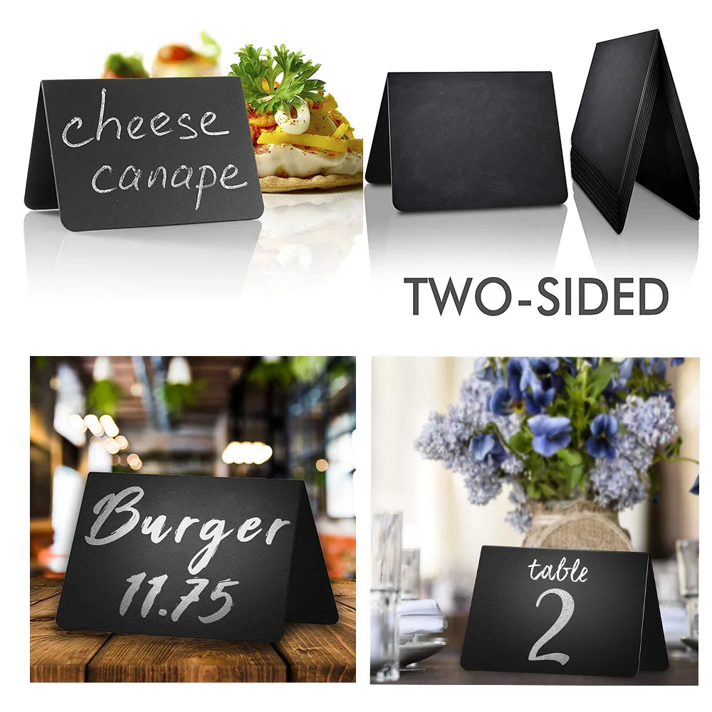 

Custom 10 PCS Mini Chalkboard for Weddings Birthday Parties Message Board Signs and Event Decoration