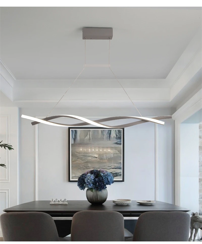 Modern Simple Home Decor Led Pendant Lamps Restaurant Dining Room Bar Kitchen Hanging Lamps Nordic Indoor Pendant Light Fixtures