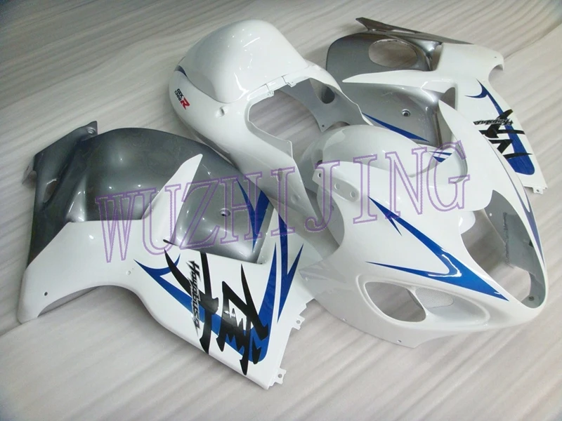 Пластиковые обтекатели GSX R1300 2005 Пластиковые обтекатели GSXR 1300 2000 серебристо-белый обтекатель для мотоцикла синего цвета HAYABUSA 1997-2007 - Цвет: INJECTION mold