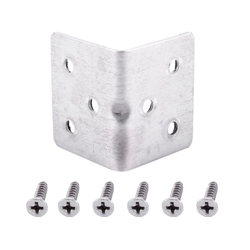 

38 x 30mm Stainless Steel Corner Brace Right Angle Shelf Bracket L Shape Hardware