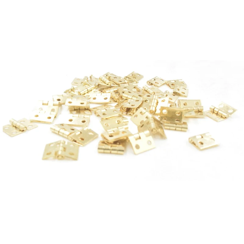 Mini Jewelry Chest Gift Wine Wood Music Box Case Door Hinges With Screw 8x10 12x13mm 10/20/50 Sets door hinges