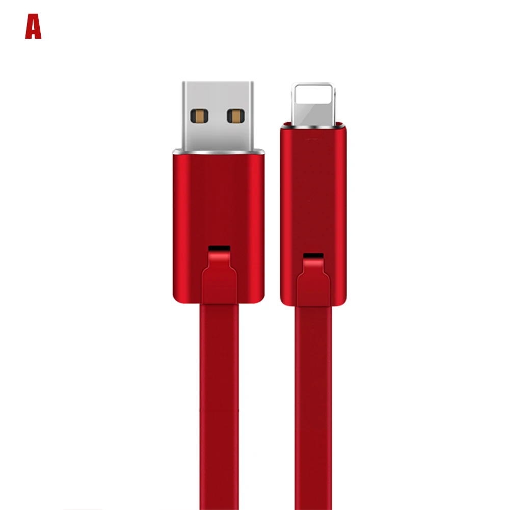 red-For lightning-A Repairable USB кабель для быстрой синхронизации данных Шнур для проколов IJS998 - Цвет: red-For lightning-A