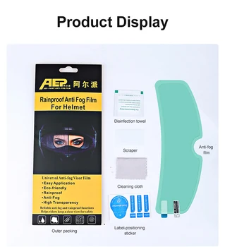 

Helmet Lens Sticker Anti-fog Film Universal Clear Visor Lens Sticker Motorcycle Interior Accessories Generic