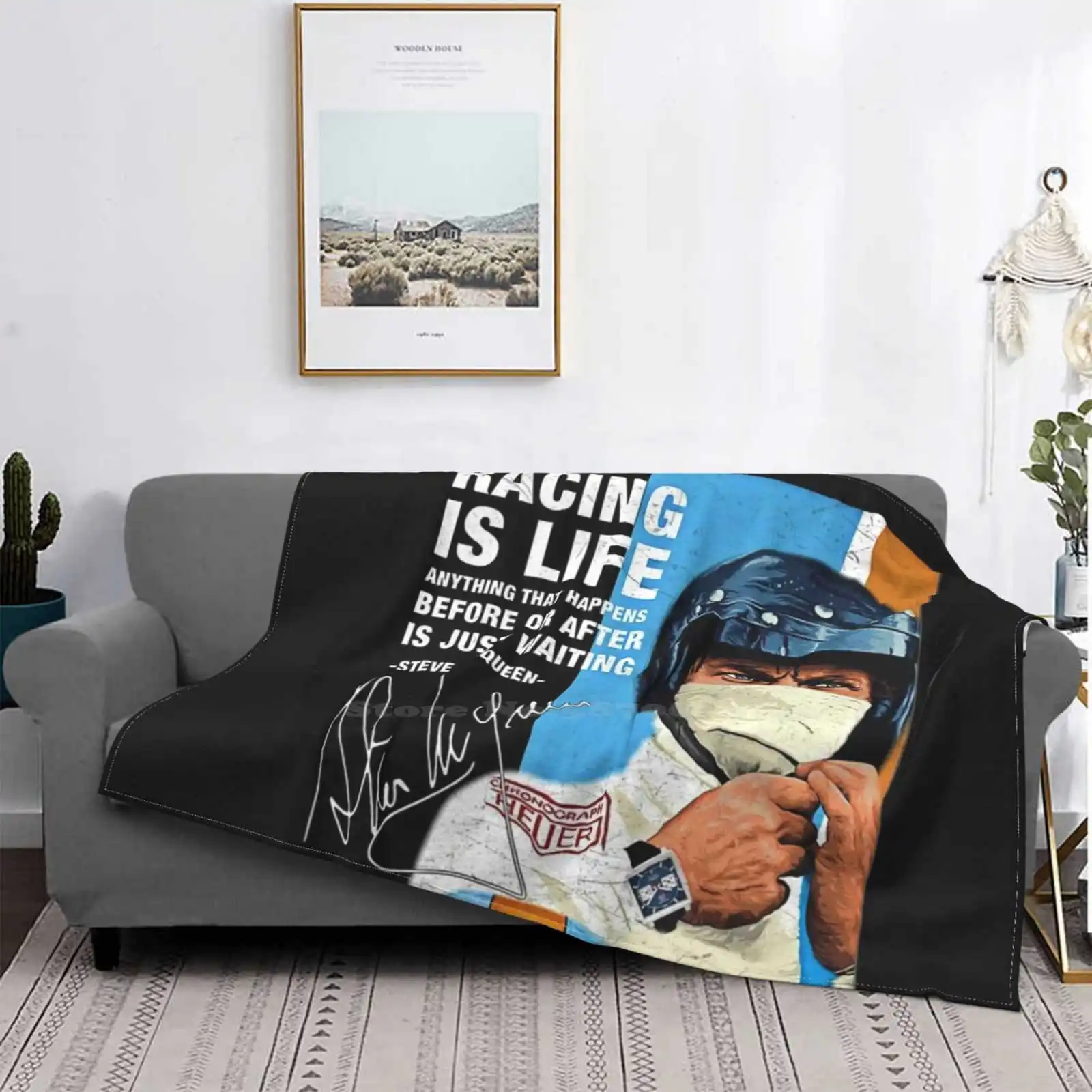 Лидер продаж комнатное фланелевое одеяло с цитатами Racing Is Life ретро экшн-фильм