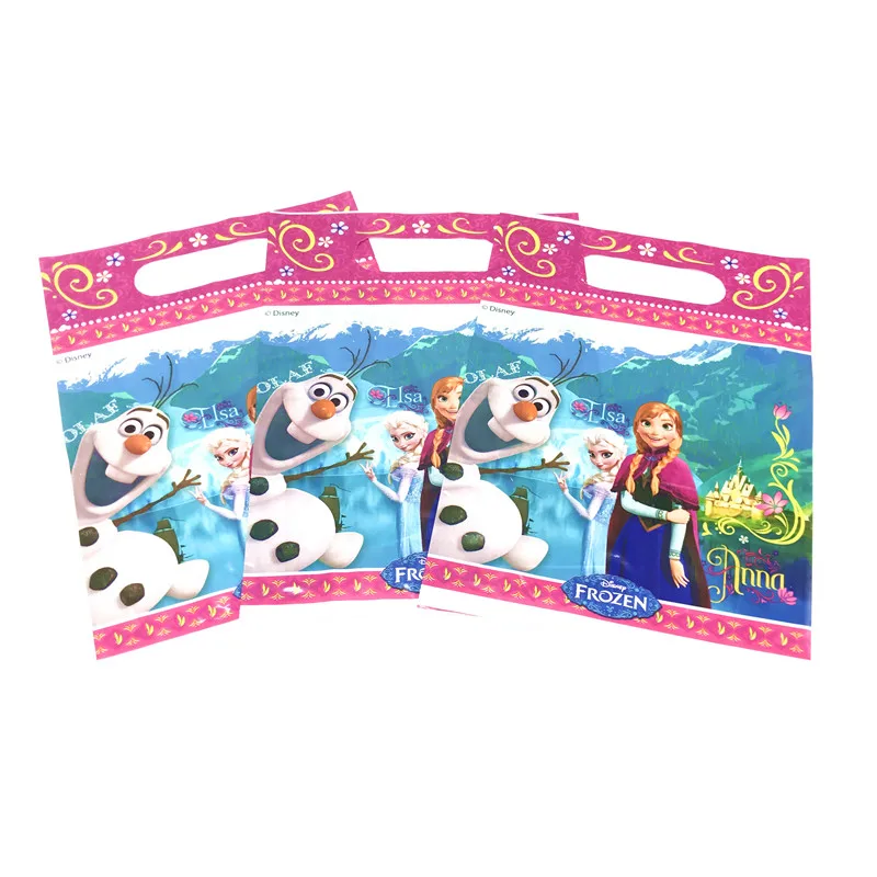Gift Bag-8Pcs 180*130 см вечерние скатерти с изображением Эльзы и Анны из мультфильма «Холодное сердце» для вечеринки в честь Дня Рождения - Color: Gift Bag-8Pcs