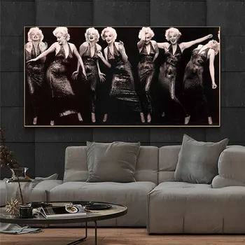 

Sexy Marilyn Monroe Oil Painting On Canvas Posters And Prints Cuadros Wall Art Pictures For Living Room Home Decor