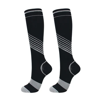 

Hot Unisex Compression Socks Knee High/Long Elastic Printed Polyester Nylon Hosiery Footwear Accessories