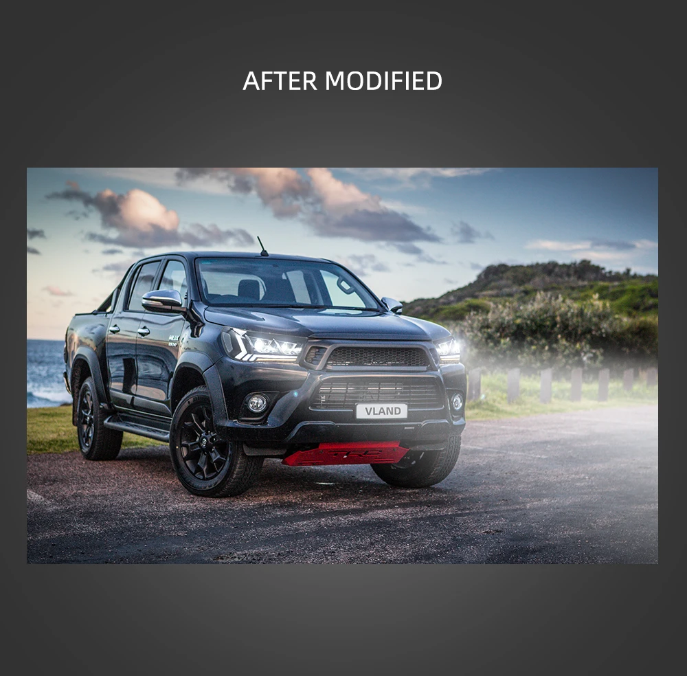 Автомобильный Стайлинг светодиодные фары головной лампы для HILUX фара полный светодиодный Revo фара с последовательным индикатор