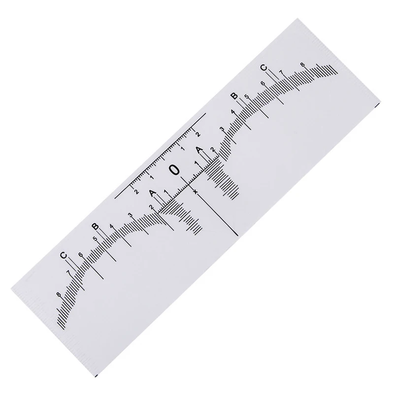 50 шт. одноразовая линейка для измерения бровей, микроблейдинг, трафарет для бровей, полуперманентный макияж, линейка для татуировки, принадлежности для татуировки татуаж бровей расходные материалы