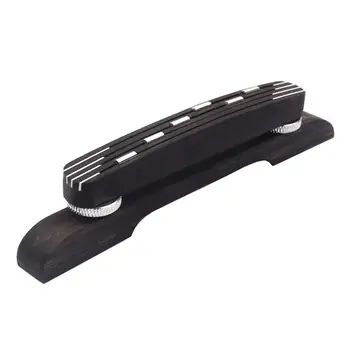

Wood color Ebony Bridge Adjustable Height for Jazz Guitar Accessories