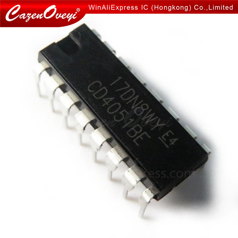 

10 шт./лот CD4051BE CD4051BD CD4051 4051BE 4051 DIP-16 на складе