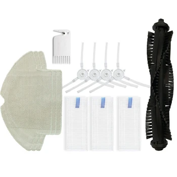 

5pcs set For 360 S6 Sweeping Robot Vacuum Cleaner Accessories Brush Side HEPA Filter Screen Main Brush Mop Cloth