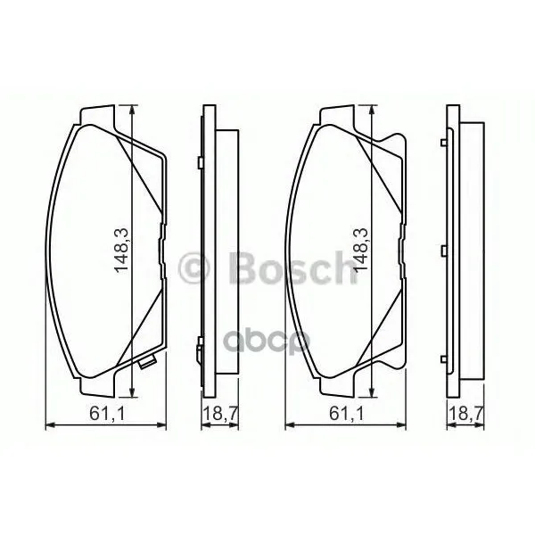 Колодки Тормозные Дисковые Chevrolet Cruze/Opel Astra J 16inch 10- Передние Bosch арт. 0986494434