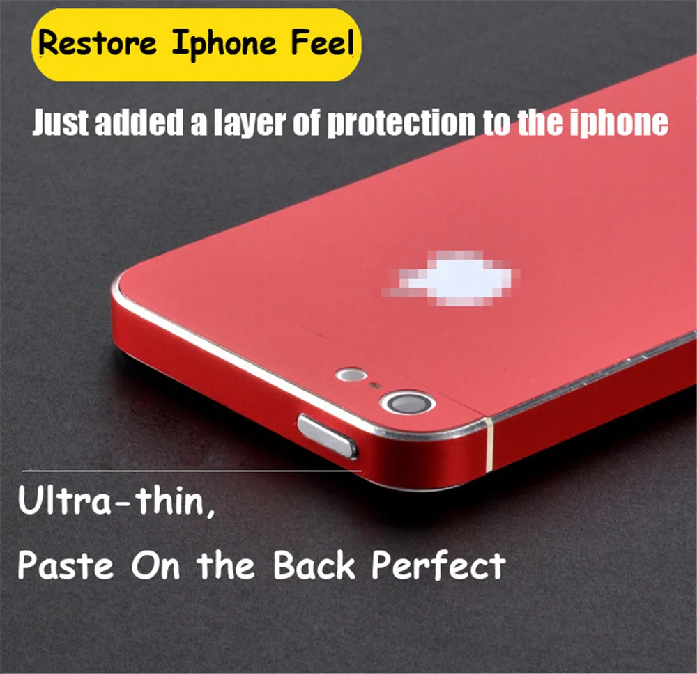 Пленка для поверхности льда для Iphone 5, 5S, SE, тонкая защитная пленка для экрана, наклейки на заднюю декоративную пленку, пленка на заднюю поверхность